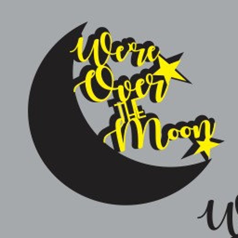 Over the Moon - Etsy
