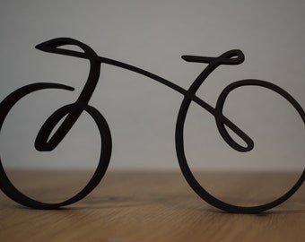Fahrrad Figur | Fahrrad Silhouette | Fahrrad Kunst | 3D Druck