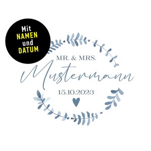 MATRIMONIO * Fidanzamento * Mr + Mr * Mrs + Mrs * Mr. + Mrs. Carta da regalo da fogli XS—XXL fino a 5 metri * personalizzata con data del matrimonio