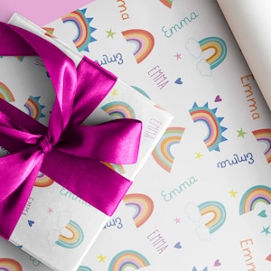 Verjaardag * Regenboog * Individueel inpakpapier van XS tot XXL GIANT BOW tot 5 meter (!) * gepersonaliseerd volgens jouw specificaties