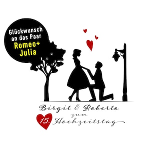 Geschenkpapier für @lle Liebespaare * Romeo + Julia *Romeo + Romeo * Julia + Julia *personalisiert nach Deiner Vorgabe * freie Texte möglich