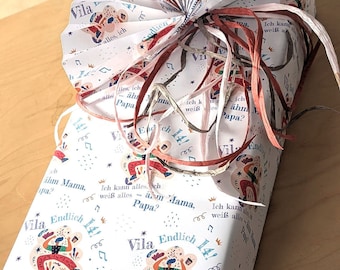 Endlich Teenager! Personalisiertes Geschenkpapier von XS–XXL * mit Namen, Alter und/oder freien Texten* 13, 14, 15, 16, 17, 18 oder 19 Jahre