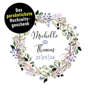 Hochzeit auf dem Land * Persönliches Geschenkpapier * Formate XS bis XXL * Passende Karte auf Naturpapier mit Umschlag optional erhältlich