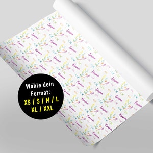 Happy gift wrap First Communion with name Individual from XS to XXL Baptism Communion Confirmation Confirmation image 9