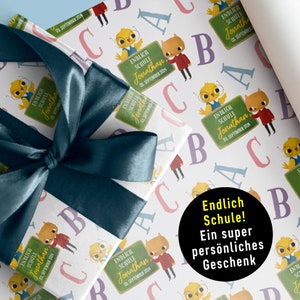 Ritorno a scuola * Carta da regalo individuale dalla XS alla XXL FIOCCO GIGANTE fino a 5 metri (!) * Nome + data * Scuola primaria * Iscrizione *