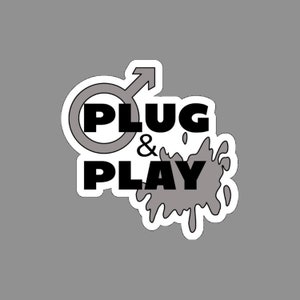 PLUG & PLAY tatouage temporaire coquin et sexy en noir. Êtes-vous d'humeur ?