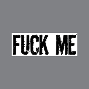 FUCK ME frech erotisches temporäres Tattoo in schwarz. Sei verführerisch. Sei sexy! Sei frech!