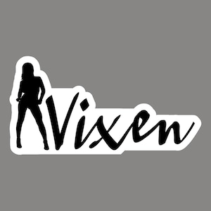 VIXEN, kinky frech sexy erotisches temporäres Tattoo in schwarz. Tragen Sie es überall. Aber sei gewarnt, kann extrem geil werden!