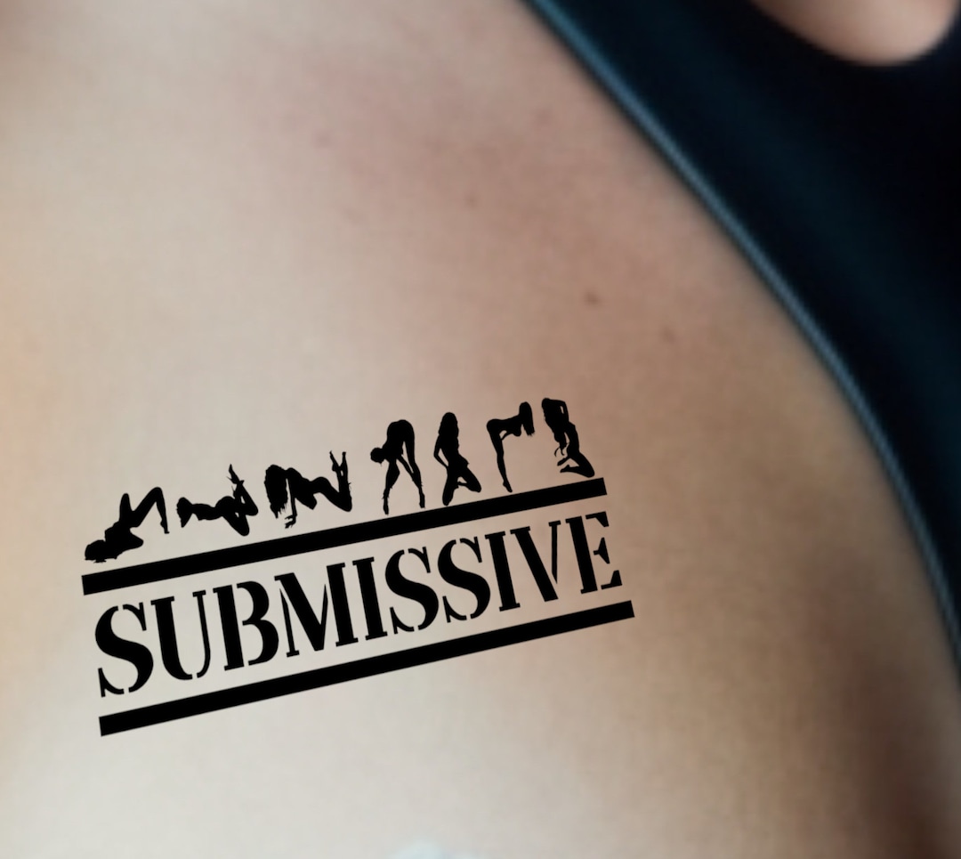 BDSM体位で服従する、黒のホットでセクシーな一時的なタトゥー。大切な瞬間に身につけて。人生におけるあなたの本質を思い出させてくれるもの！ -  Etsy 日本, image size:1080x965
