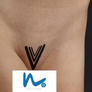 Arrow Temporary Pubic Tattoo: Erotic Body Art Decoration image 2