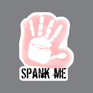 HAND SPANK ME bdsm kinky Tattoo in Farbe. Experimentieren Sie mit Ihrer kinky Seite!