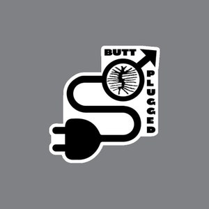 BUTT PLUEDGG heiße kinky sexy temporäres Tattoo in schwarz. Bist du in der Stimmung deine wilde Seite zu entfesseln?