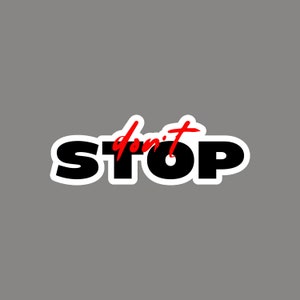 DON'T HALT heißes sexy temporäres Tattoo in schwarz und rot. Scheu dich nicht, dir deine Bedürfnisse und deine Wünsche zu erfüllen!