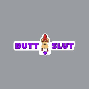 BUTT SLUT, heiße kinky sexy freche Tattoo in Farbe. Traust du dich deine dreckige Seite zu zeigen?
