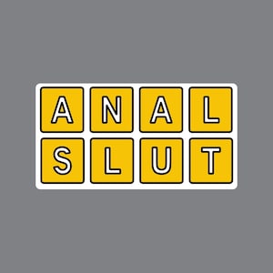 ANAL SLUT, heißes sexy freches temporäres Tattoo in Farbe. Traust du dich deine dreckige Seite zu zeigen?