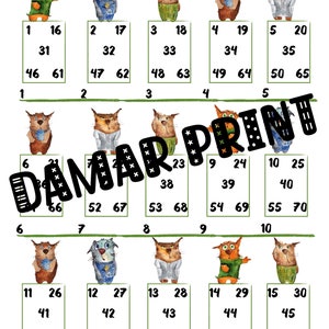 Bingo Boards Printable-bingo Boards 1-15 Lines funny Cat Straight Mixed ...