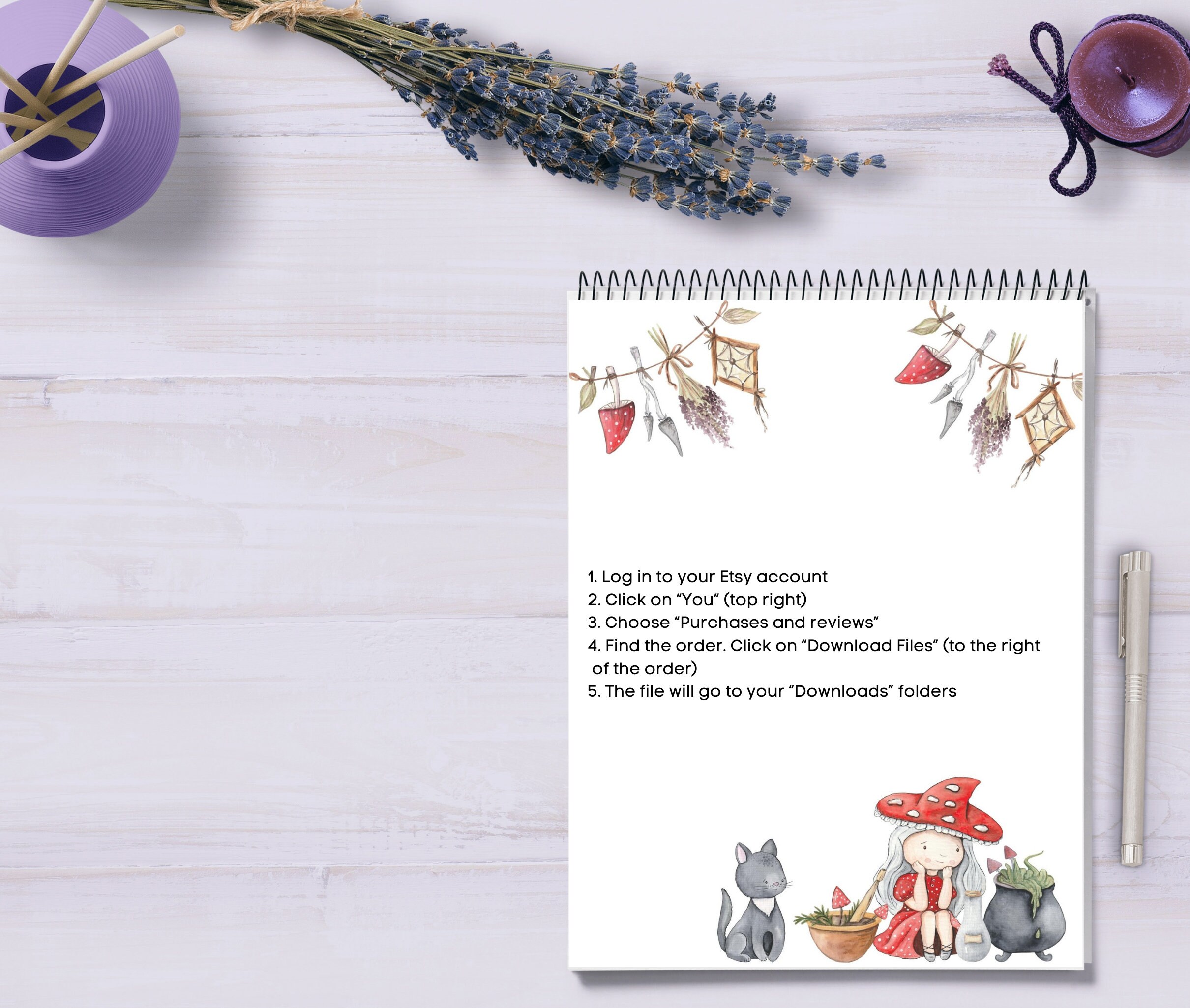 Witches Printable Stationerydigital Custom Stationerykids - Etsy