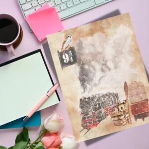 Wizard Printable Stationary/magic Owl Writing Paper Set/magic School ...