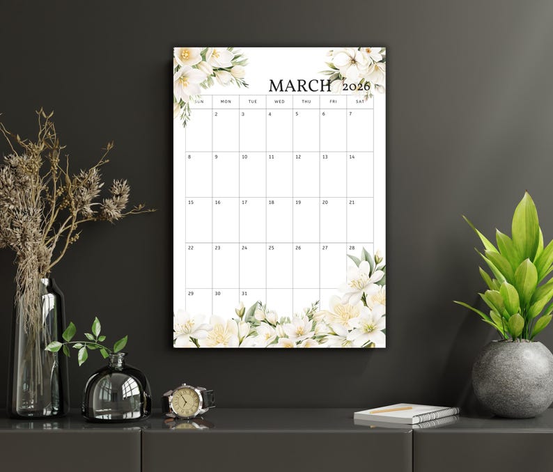 Editable March 2026 Calendar-printable Monthly Planner for Family ...