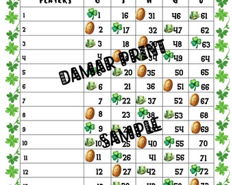 Bingo Boards Printable-Bingo Boards 1-15 Lines -Lucky Bingo - Straight  Mixed Blank- 75 Ball