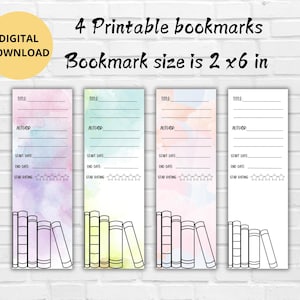 Book Review Bookmark Template-Digital Bookmark-Printable Book Review-Reading log-Gift for Book Lover-Book Club Ideas-Bookish-Coloring page