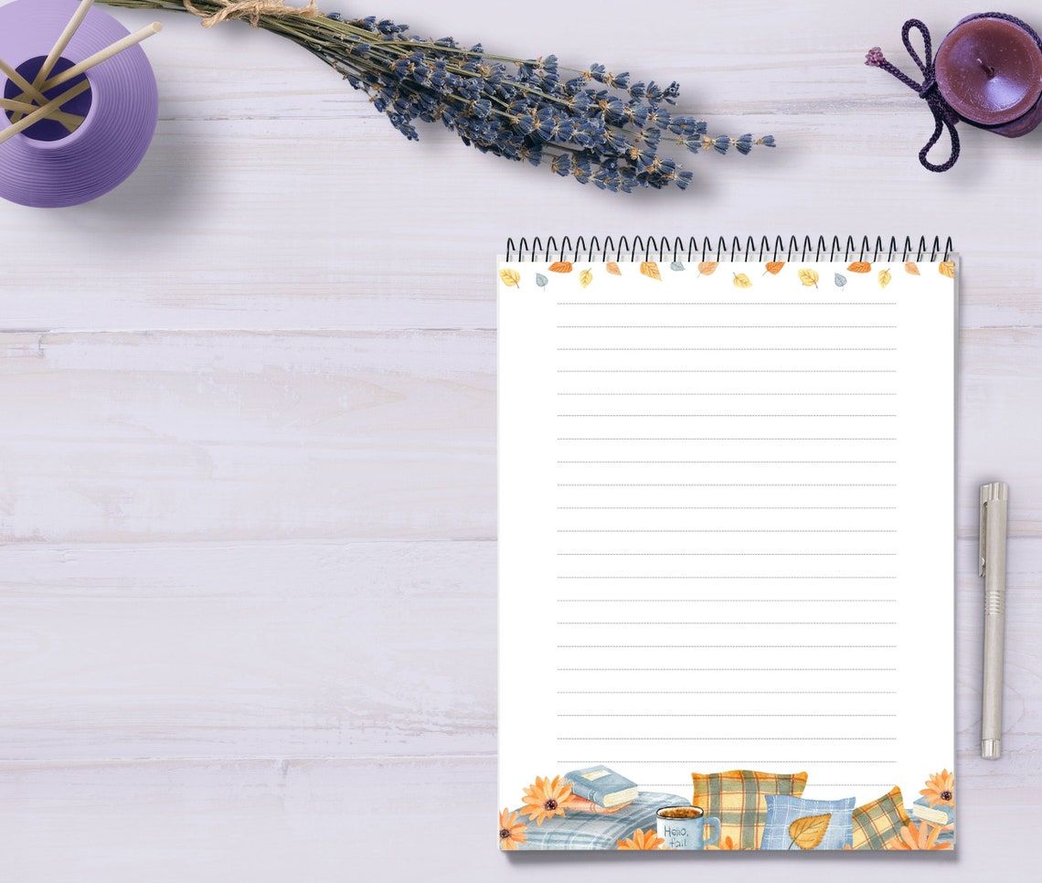 Autumn Fall Printable Stationery,cute Stationary,digital Letter ...