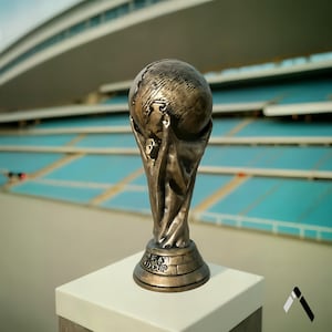 FIFA World Cup Trophy Replica: Hand-Painted Ceramic Resin Scale Model
