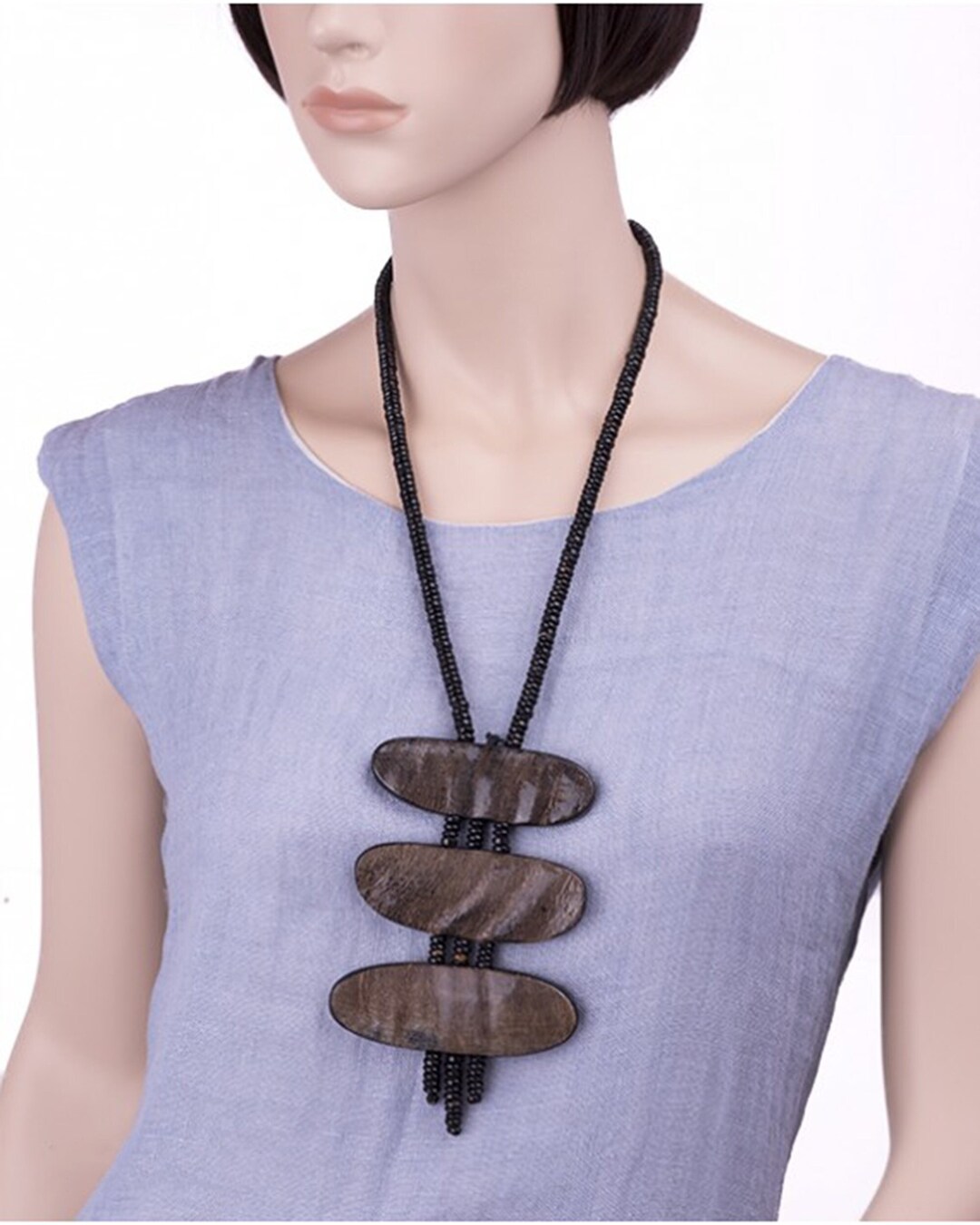 Water Buffalo Horn Necklace Large Necklace Horn Necklace Etsy