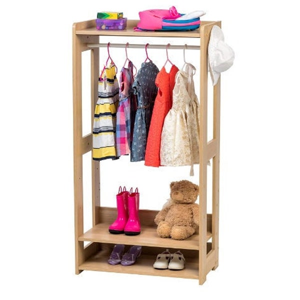 Wooden Clothes Rack Etsy