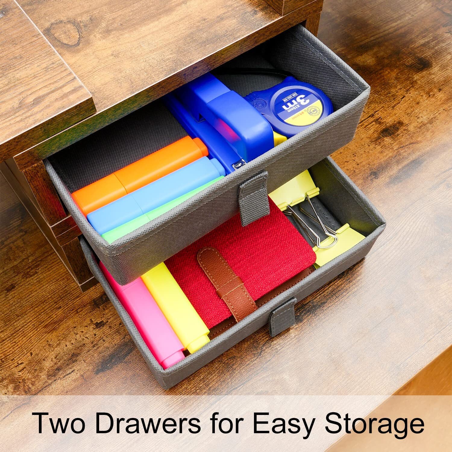 Dual Monitor Stand Riser With 2 Drawers for 2 Etsy