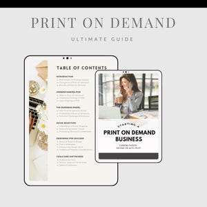 Starting a Print on Demand Business eBook • Passive-Income Guide PDF