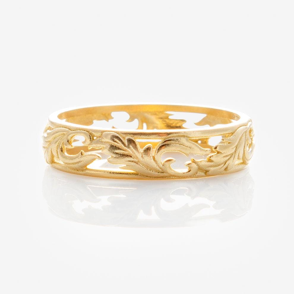 14k rose gold filagree ring - Etsy 日本