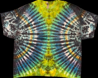 Size XXXL: Psychedelic Symetry V4 Fan Fold Tie Dye