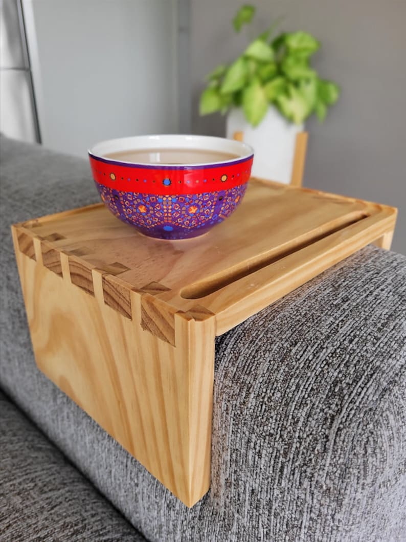 Lounge Table Arm Rest Tray Sofa Tray Table Etsy