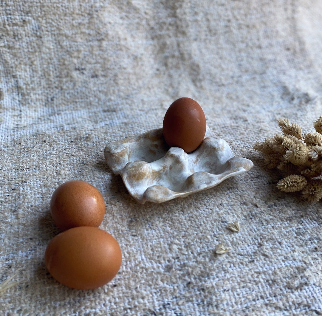Ceramic Egg Holder Pottery Egg Tray Handmade Rustic Egg Etsy