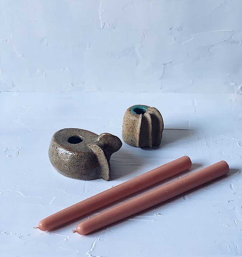 ceramic rustic modern bud vase handmade pottery small vase minimal stoneware speckled vase set wabi sabi vase decor Japanese small bud vase image 5