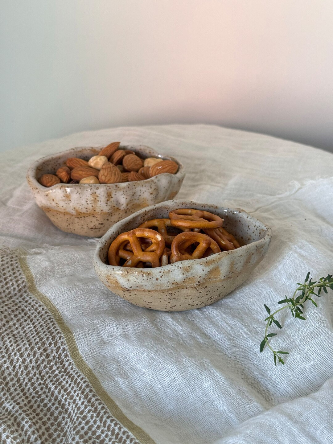 Pottery Olive Boat Handmade Ramekin Bowls Rustic Olive Display Minimal ...