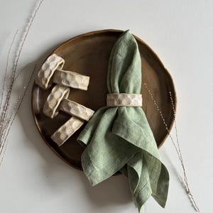 set di 6 portatovaglioli in ceramica porta tovaglioli rustico fatto a mano in gres anello per tovaglioli in ceramica per matrimonio stoviglie wabi sabi decorazione regalo per la festa della mamma