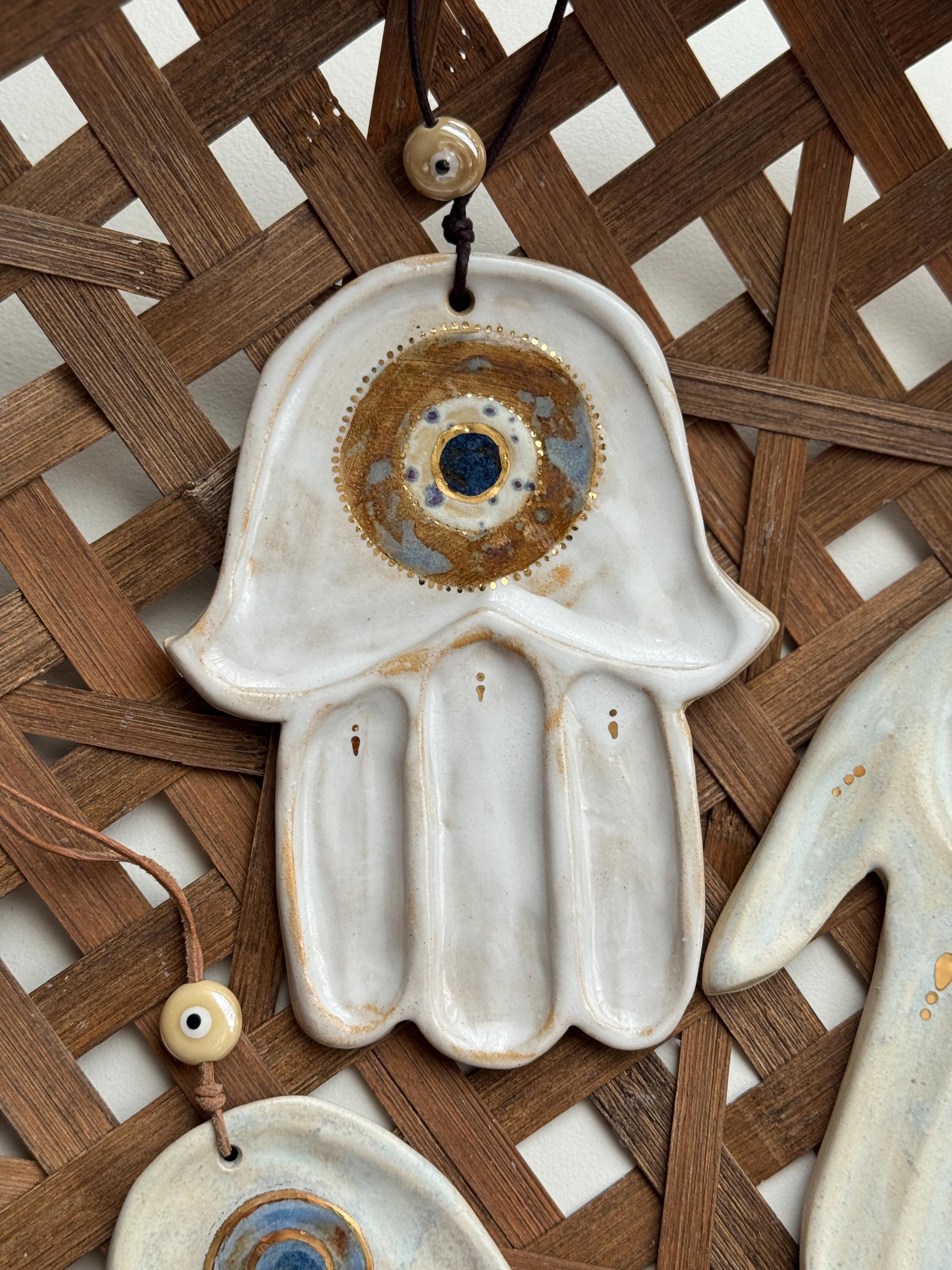 HAMSA ハンドメイドセラミックHamsa hand Ceramic Hamsa Hand - Etsy Canada