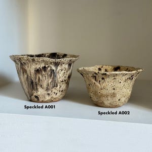 Handgefertigte Keramik Latte Tassen: Wabi Sabi Steingut Lungo Kaffeetasse, Affogato Tasse / zeitlose Tasse Bild 3