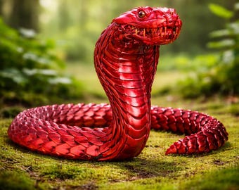 Articulated Cobra 3D Print STL Snake Flexi Toy Fidget Poseable Model Instant Download