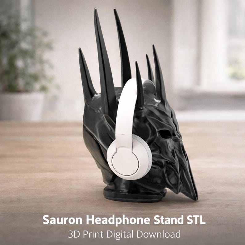 Sauron Headphone Stand STL File – 3D Print Digital Download image 1