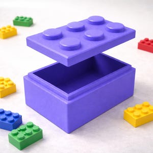 Custom Lego-Style 3D Printable Storage Box, STL files