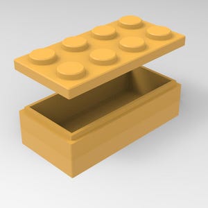 Stackable Storage Container Inspired By Lego Blocks, STL files for 3D printing, version 4