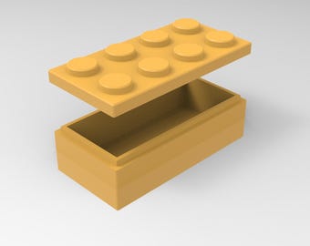 Stackable Storage Container Inspired By Lego Blocks, STL files for 3D printing, version 4
