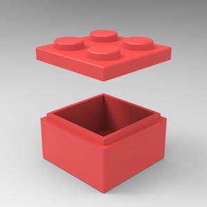 Stackable Storage Container Inspired By Lego Blocks, STL files for 3D printing