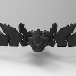Articulated Spirit Dragon STL File for 3D Printing