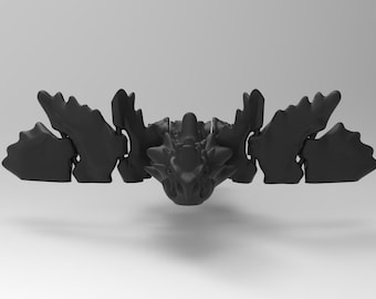 Articulated Spirit Dragon STL File for 3D Printing