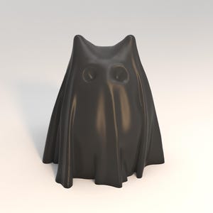 Ghost Cat STL File for 3D Printing – Cute & Spooky Halloween Spirit Cat