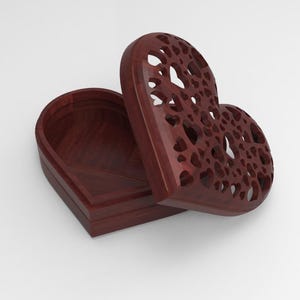 Heart-Shaped Box &quot;Heart of Dreams&quot; - 3D STL File for 3D Printing